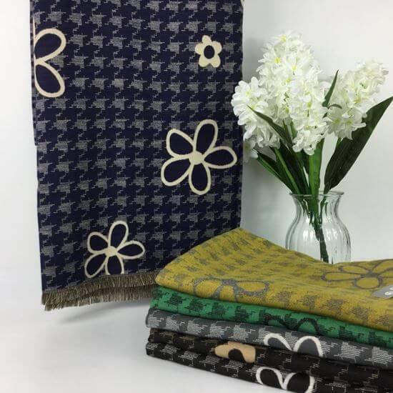 Floral Print Winter Scarf