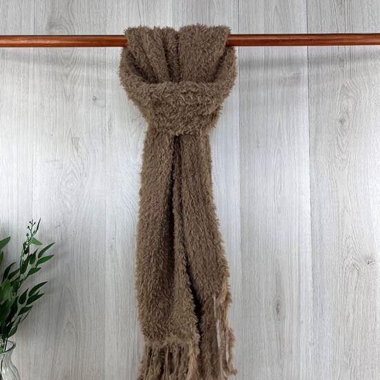 Furry Tassel Scarf