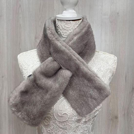 Faux Fur Collar Stole Scarf