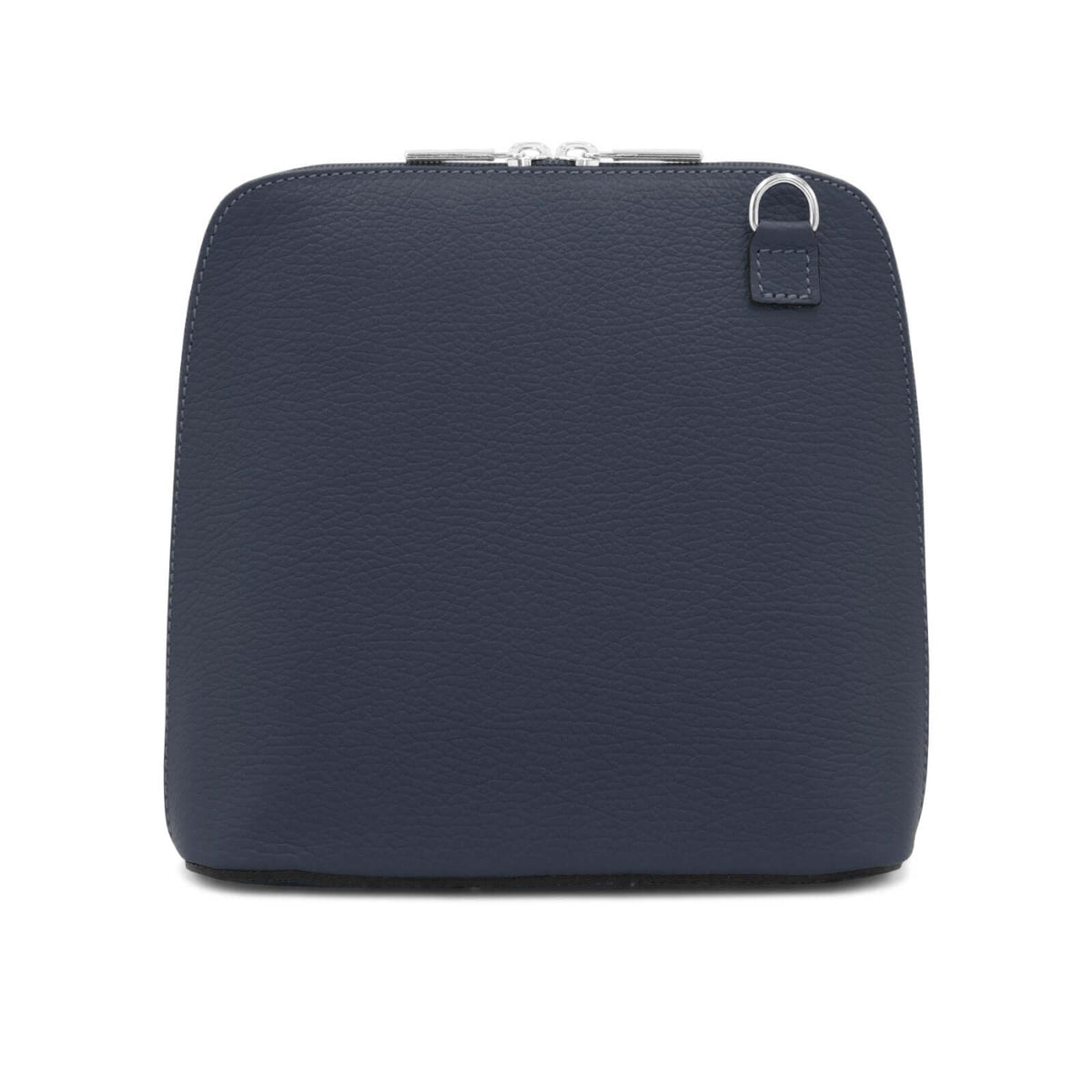 Leather Clamshell Shoulder Bag