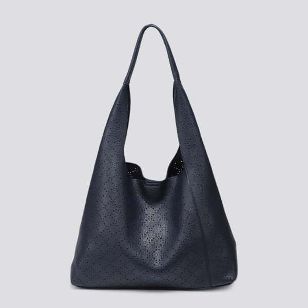 Soft Faux Leather Patterned Shoulder Bag