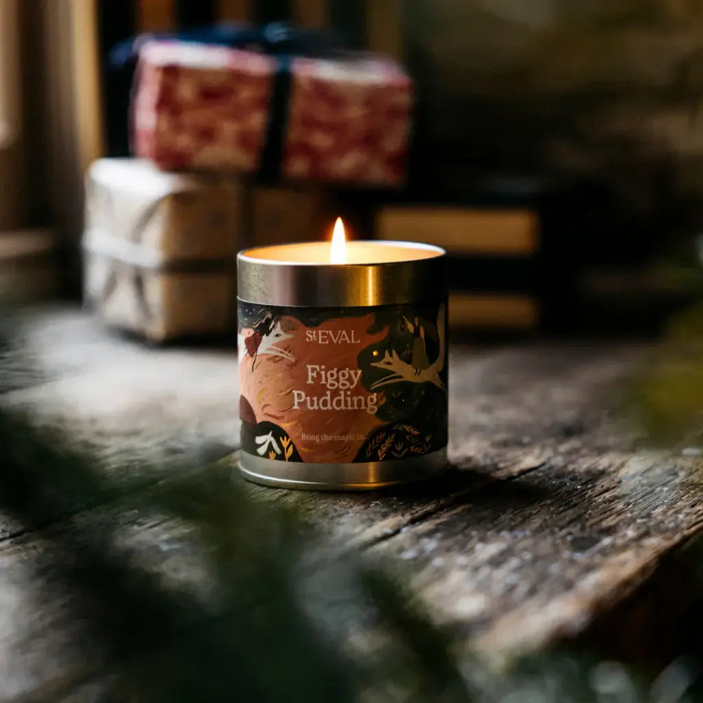 St Eval Artisan Candles - Christmas Figgy Pudding Scented Tin Candle