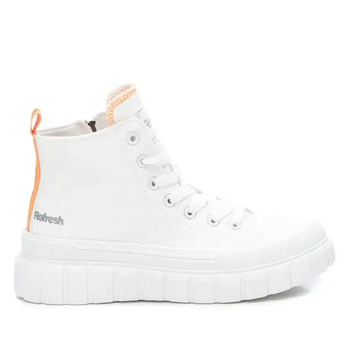 Refresh White Chunky High Top Trainers