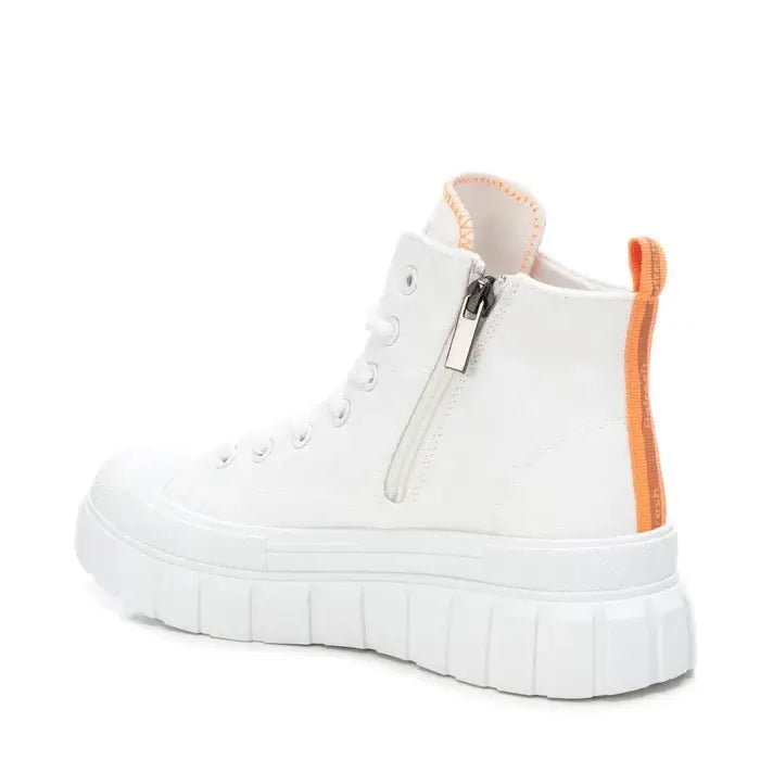 Refresh White Chunky High Top Trainers