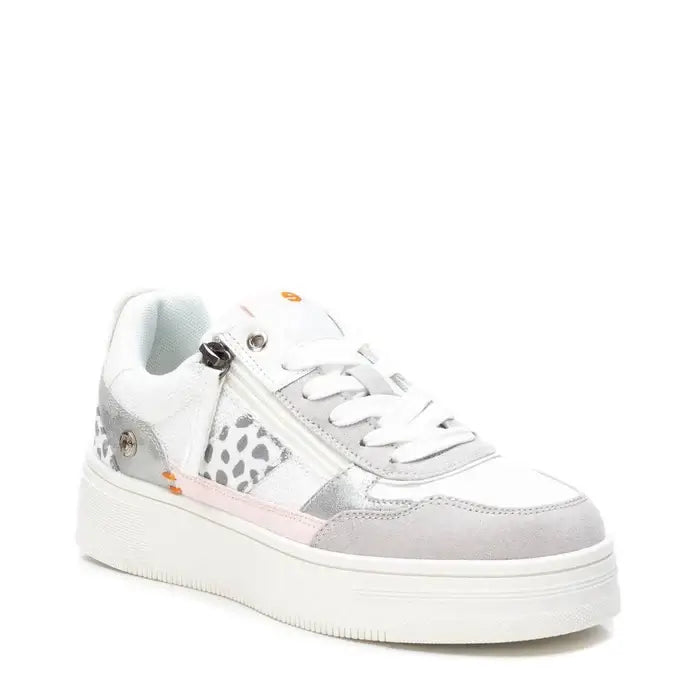 Refresh White Chunky Textile Trainers