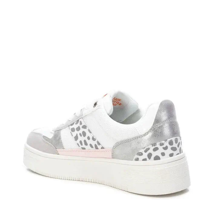 Refresh White Chunky Textile Trainers