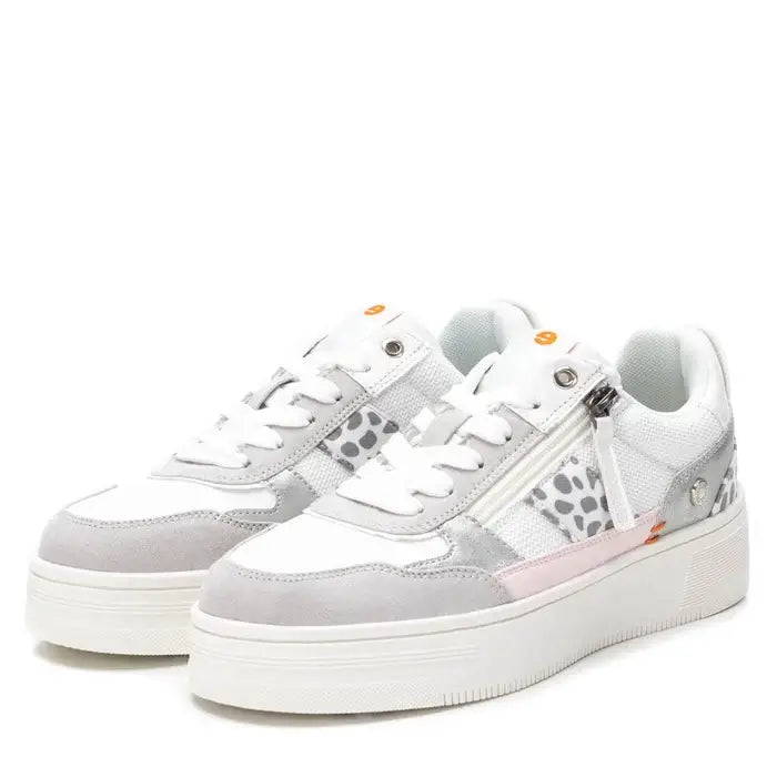 Refresh White Chunky Textile Trainers