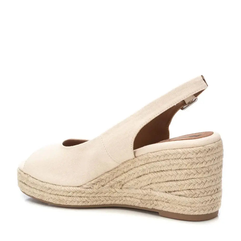 Refresh - Beige Canvas Ladies Sandals