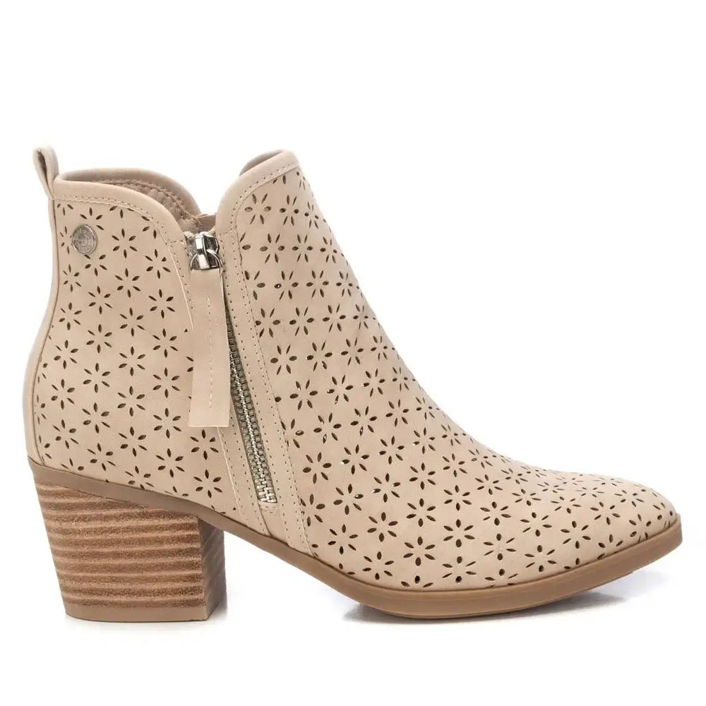 Refresh - Beige PU Ladies Ankle Boots