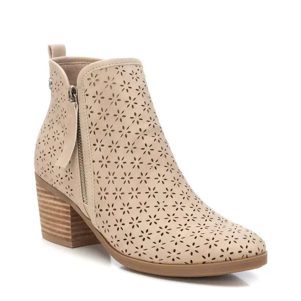 Refresh - Beige PU Ladies Ankle Boots