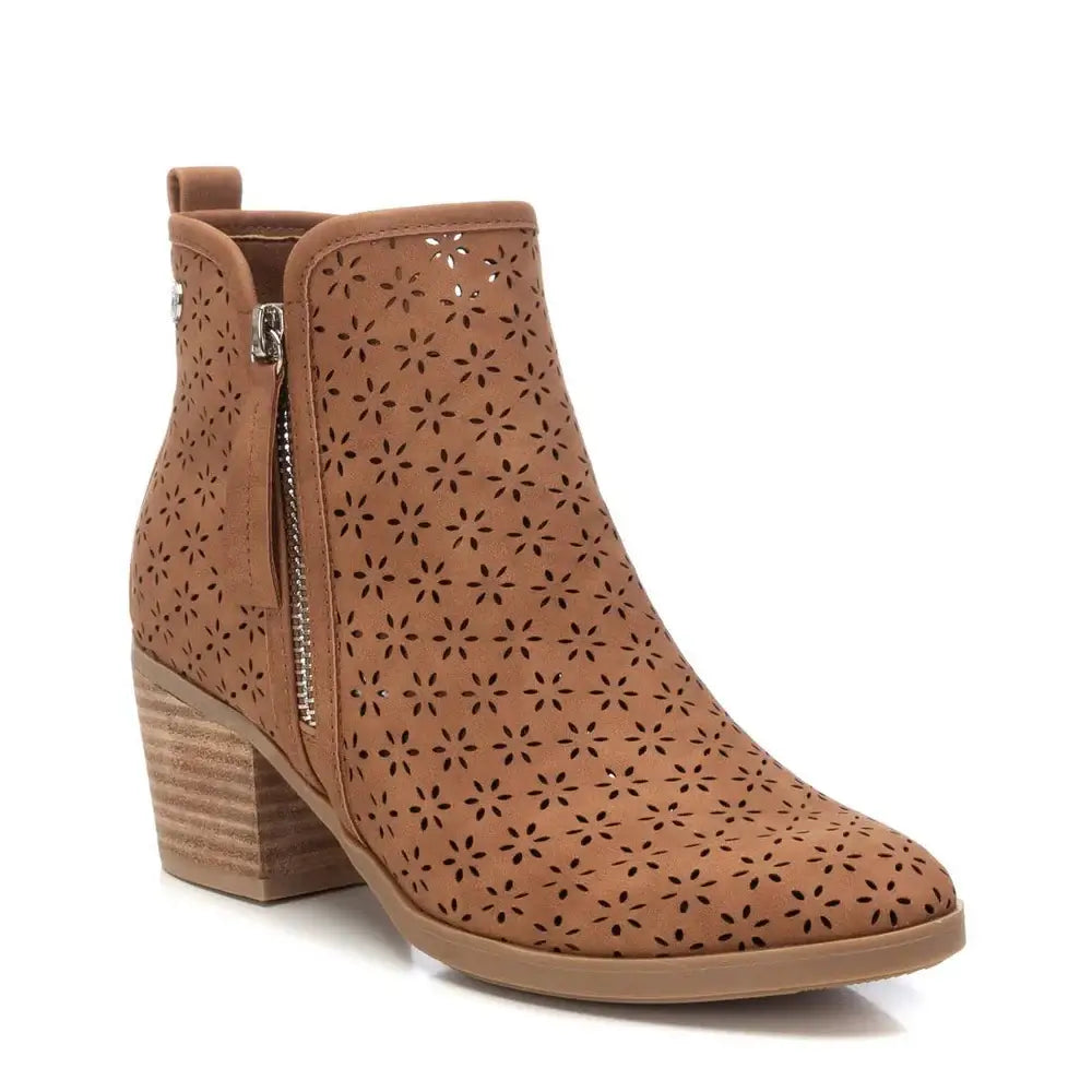 Refresh - Camel PU Ladies Ankle Boots