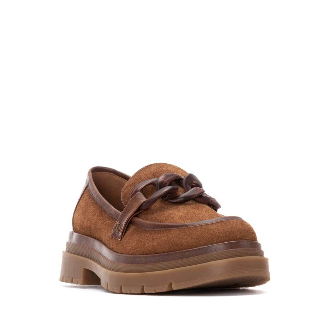 Refresh - Tan Faux Leather Chunky Loafer