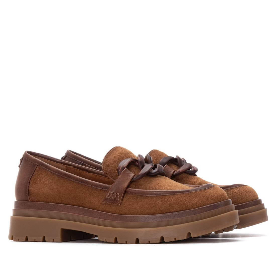 Refresh - Tan Faux Leather Chunky Loafer