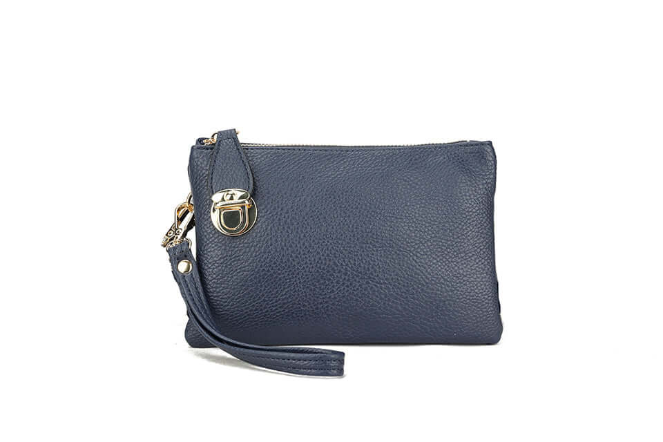 Ladies Silver Buckle Clutch bag