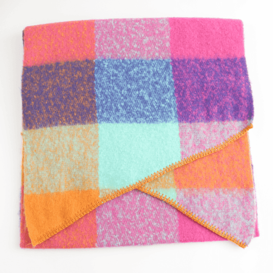 Ladies Tartan Angled Scarf