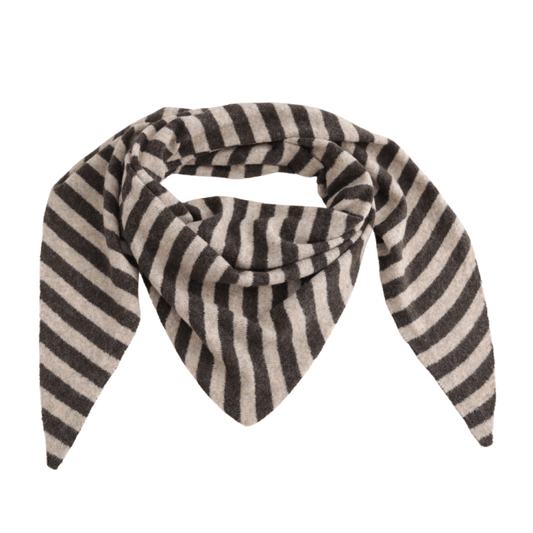 Ladies Large Triange Stripe Scarf