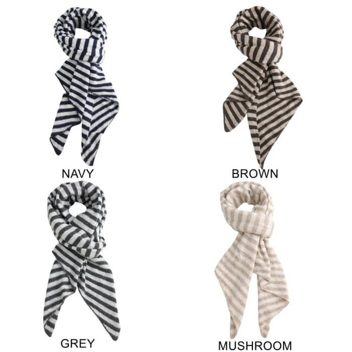 Ladies Wool Stripes Scarf