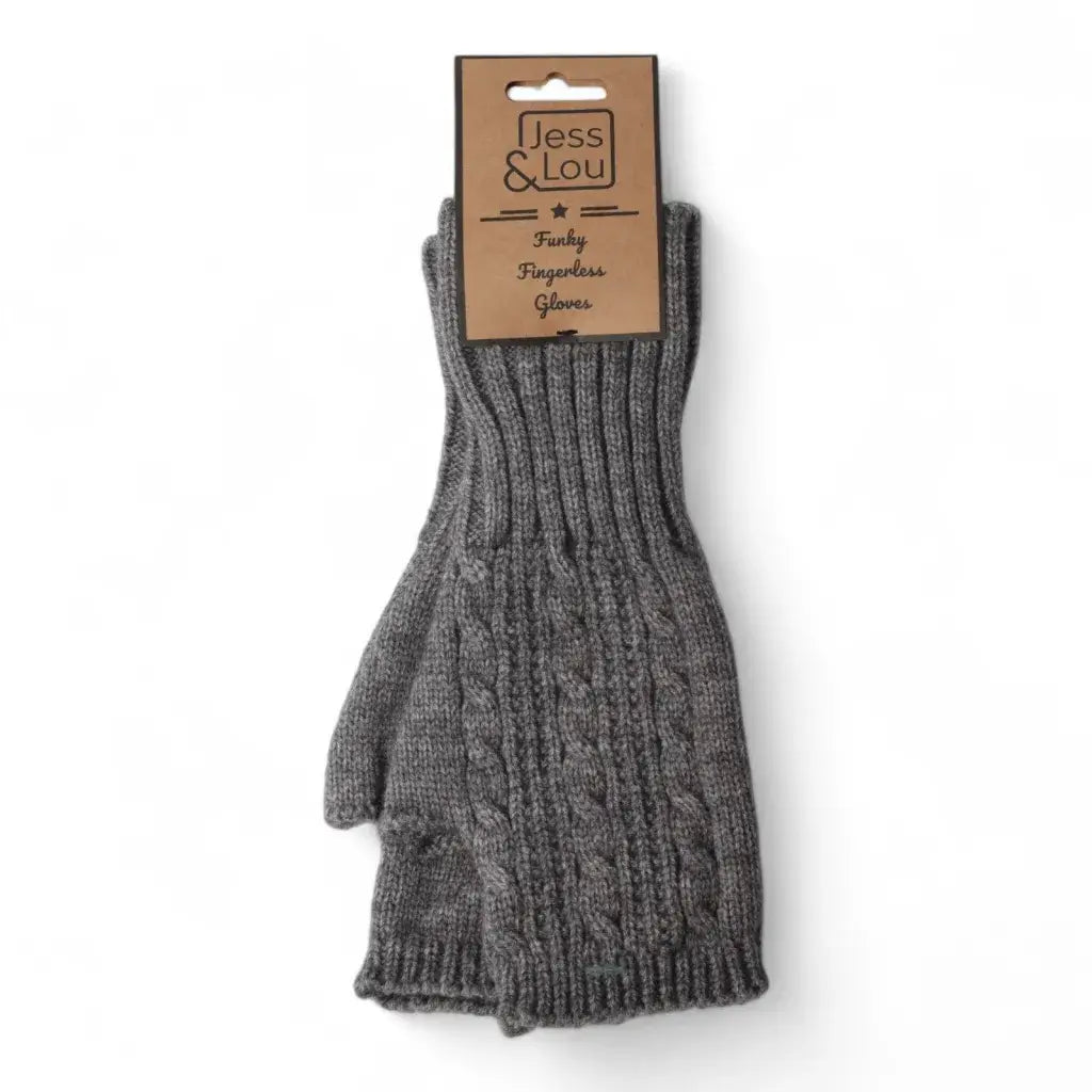 Jess & Lou - Cosy Cable Knit Fingerless Gloves