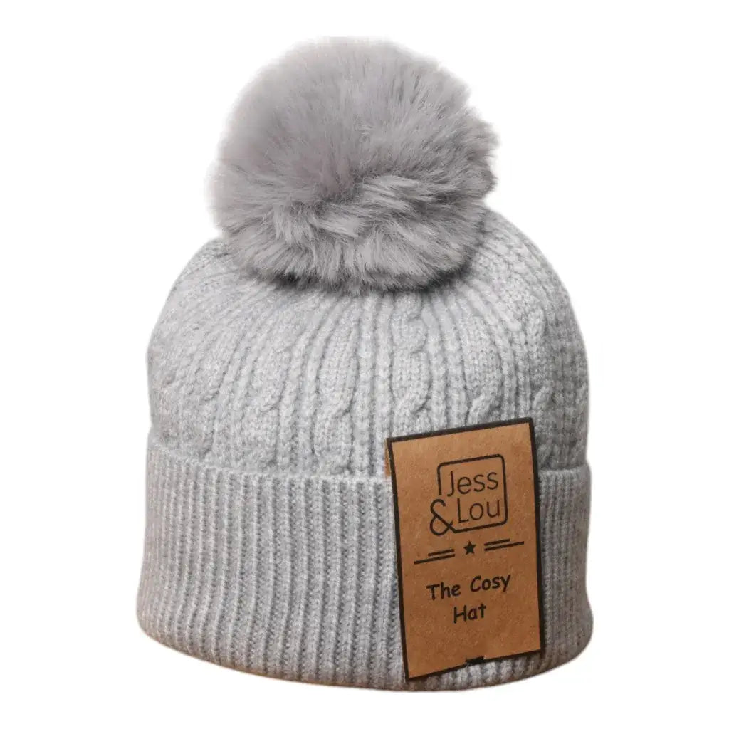 Jess & Lou - Unisex Cable Bobble Hat