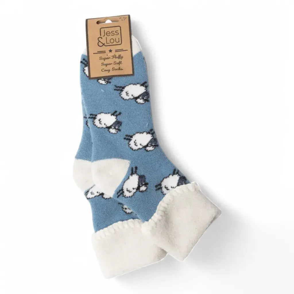 Jess & Lou - Super Cosy Sheep Cuffed Socks