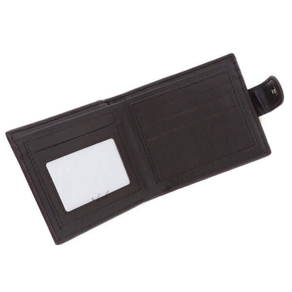 EQ For Men - Embossed RFID Wallet With Tab Brown