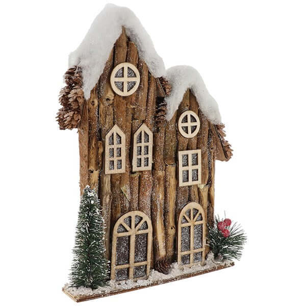 Large Double Christmas Forest House