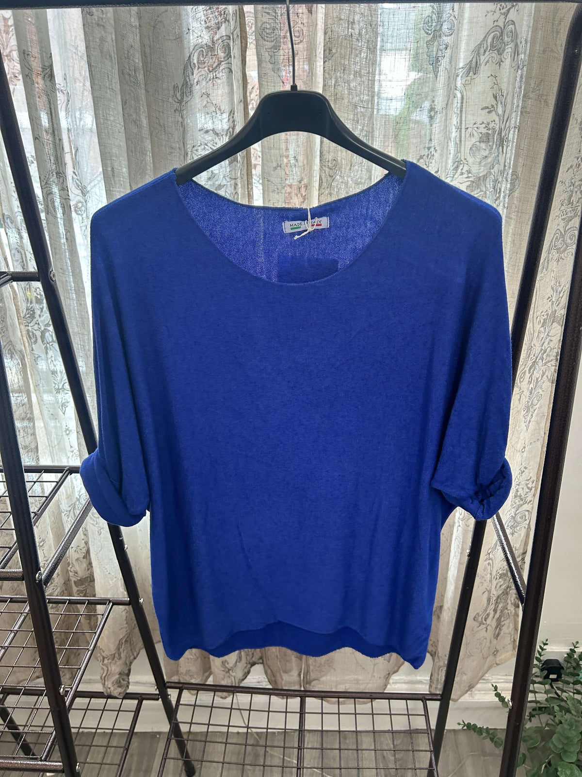Ariel Curved Front Fine Knit Jumper