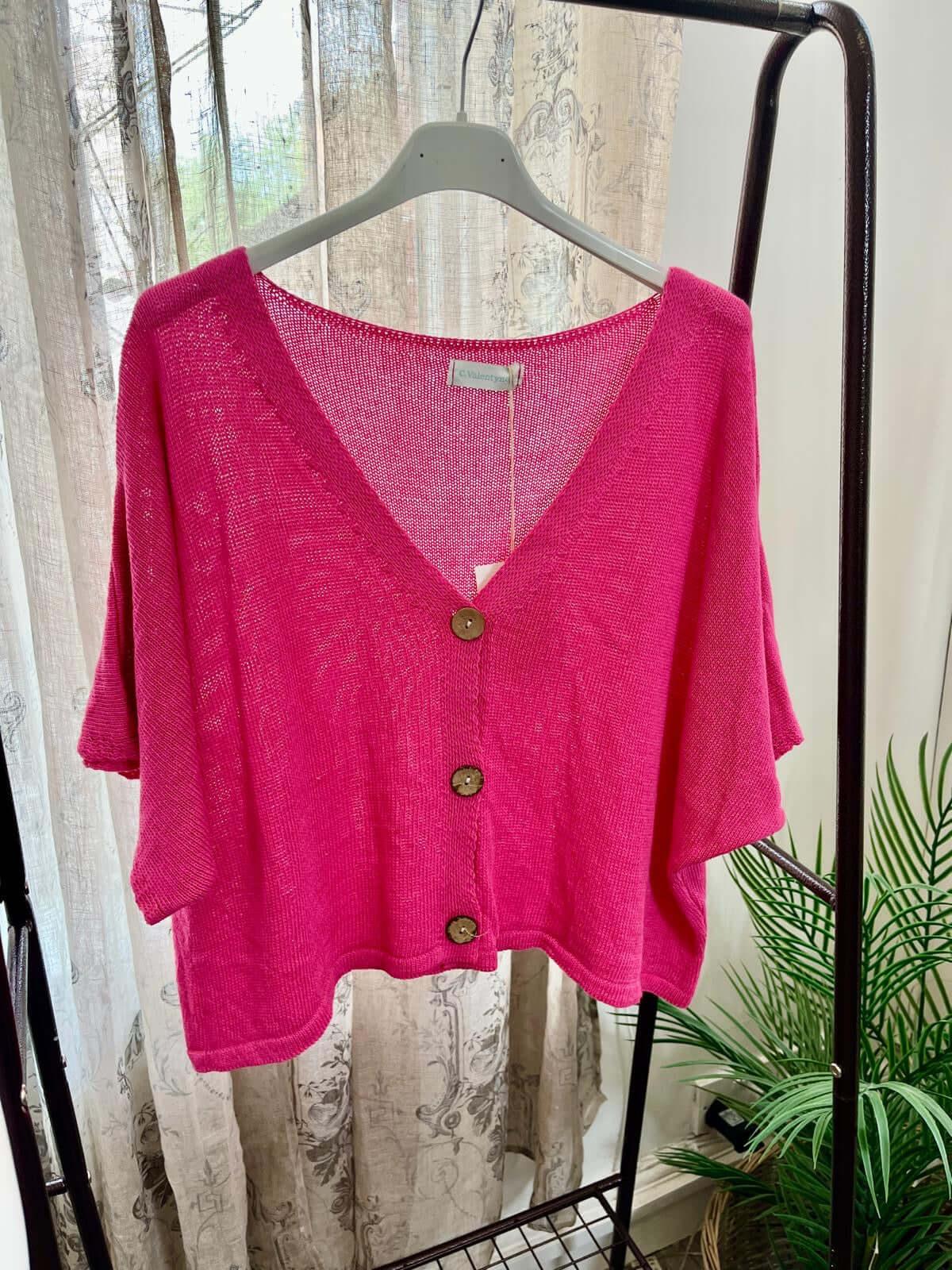 Aimee Cute Button Layering Cardi