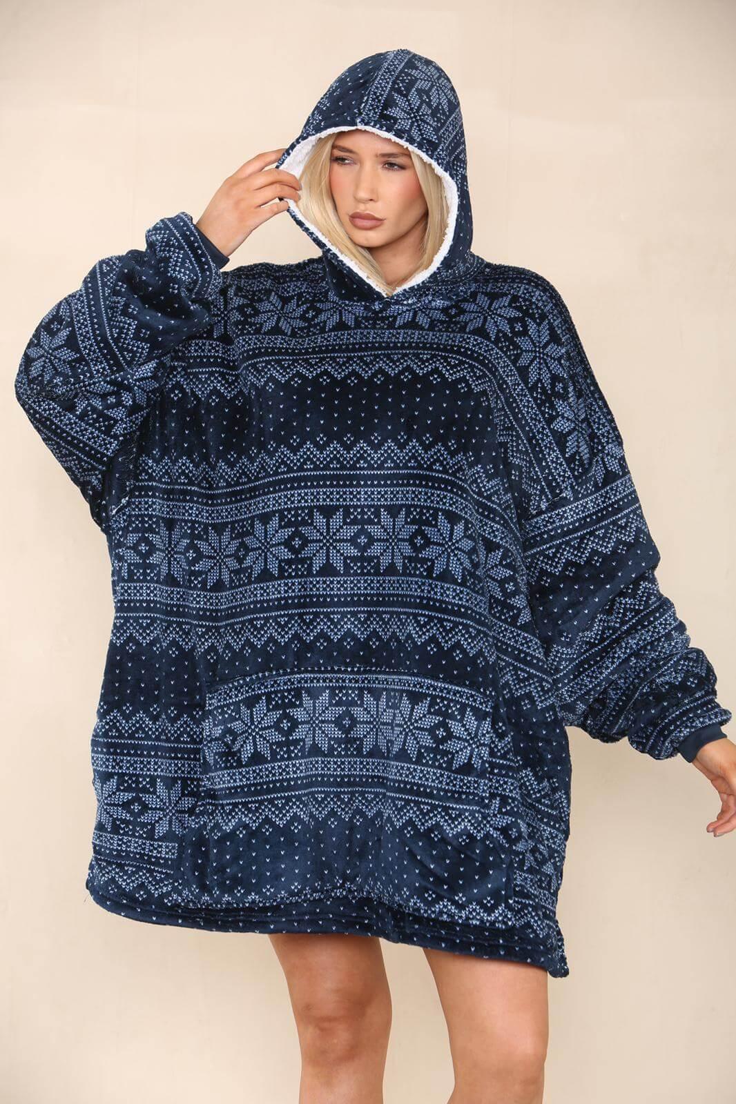Unisex Reversible Huggle Hoodie