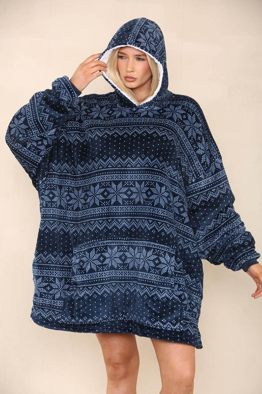 Unisex Reversible Huggle Hoodie