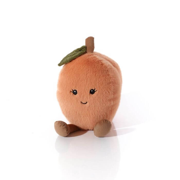 Plush Foodie Novely Cute Sitting Peach
