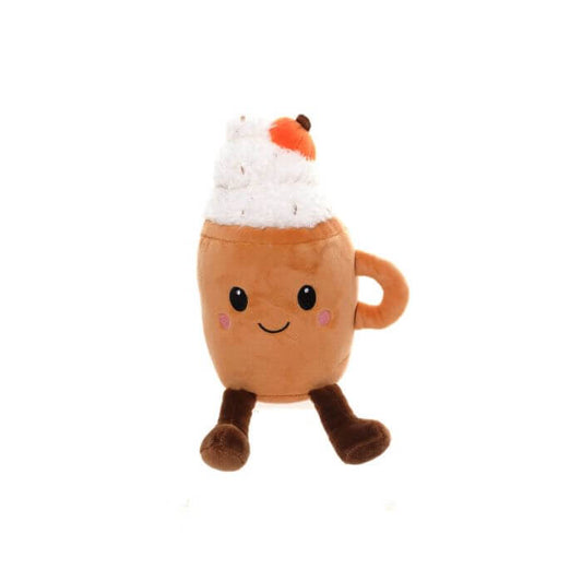 Plush Novelty Beanie Pumpkin Latte with Legs