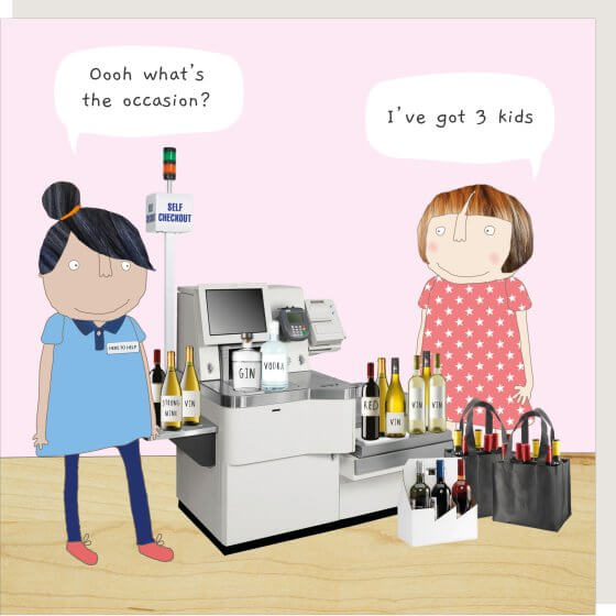 Three Kids Novelty Card
