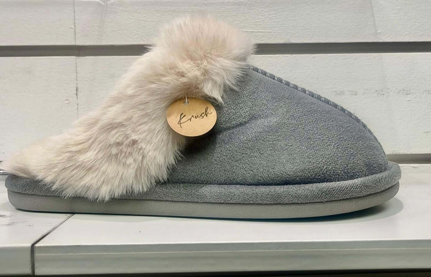 Ladies Faux Fur Lined Mule - 3 colours