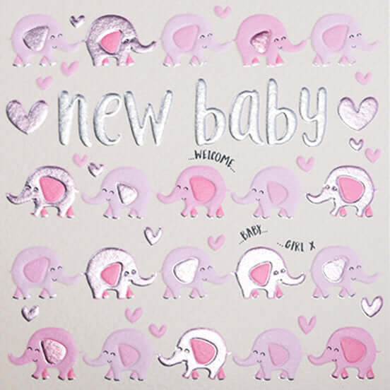 Wendy Jones-Blackett Happy New Baby Girl Card