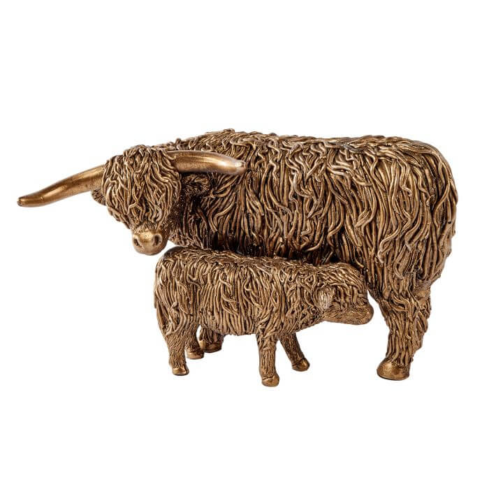 Highland Cow Mother and Child Ornament