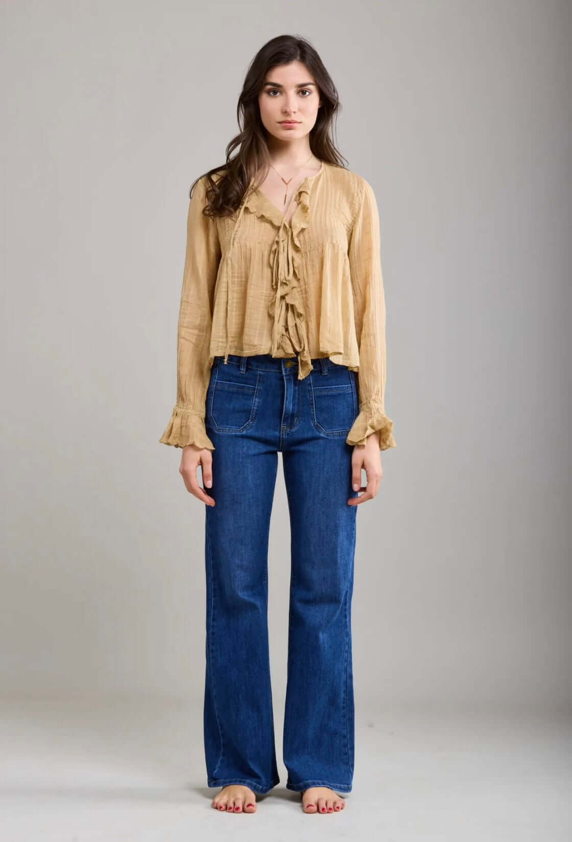 Toxik Patch Pocket Boot Cut Jean