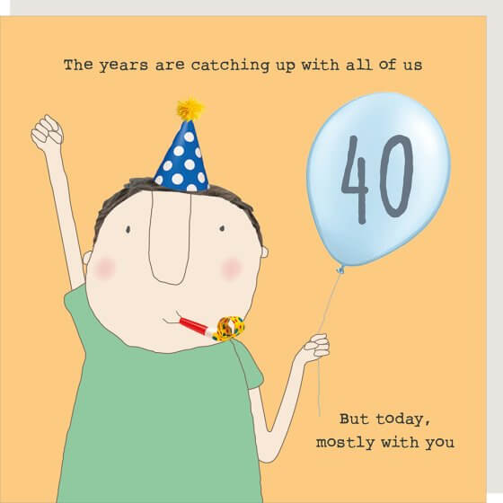 40 Boy Years Birthday Novelty Card