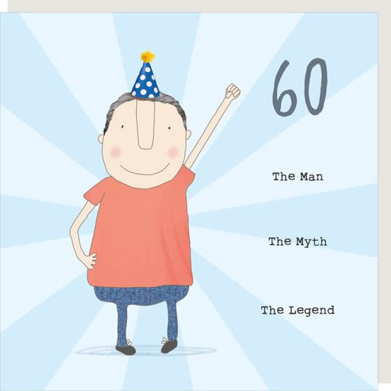 60 Boy Myth Birthday Novelty Card