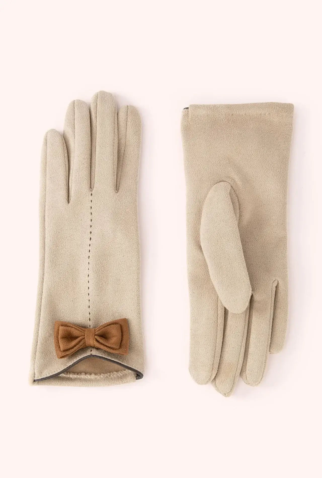 Powder Design Adalyn Gloves - Taupe & Chocolate