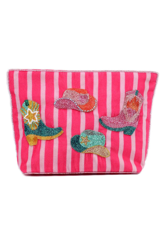 Cowgirl Large Stripe Pouch Bag