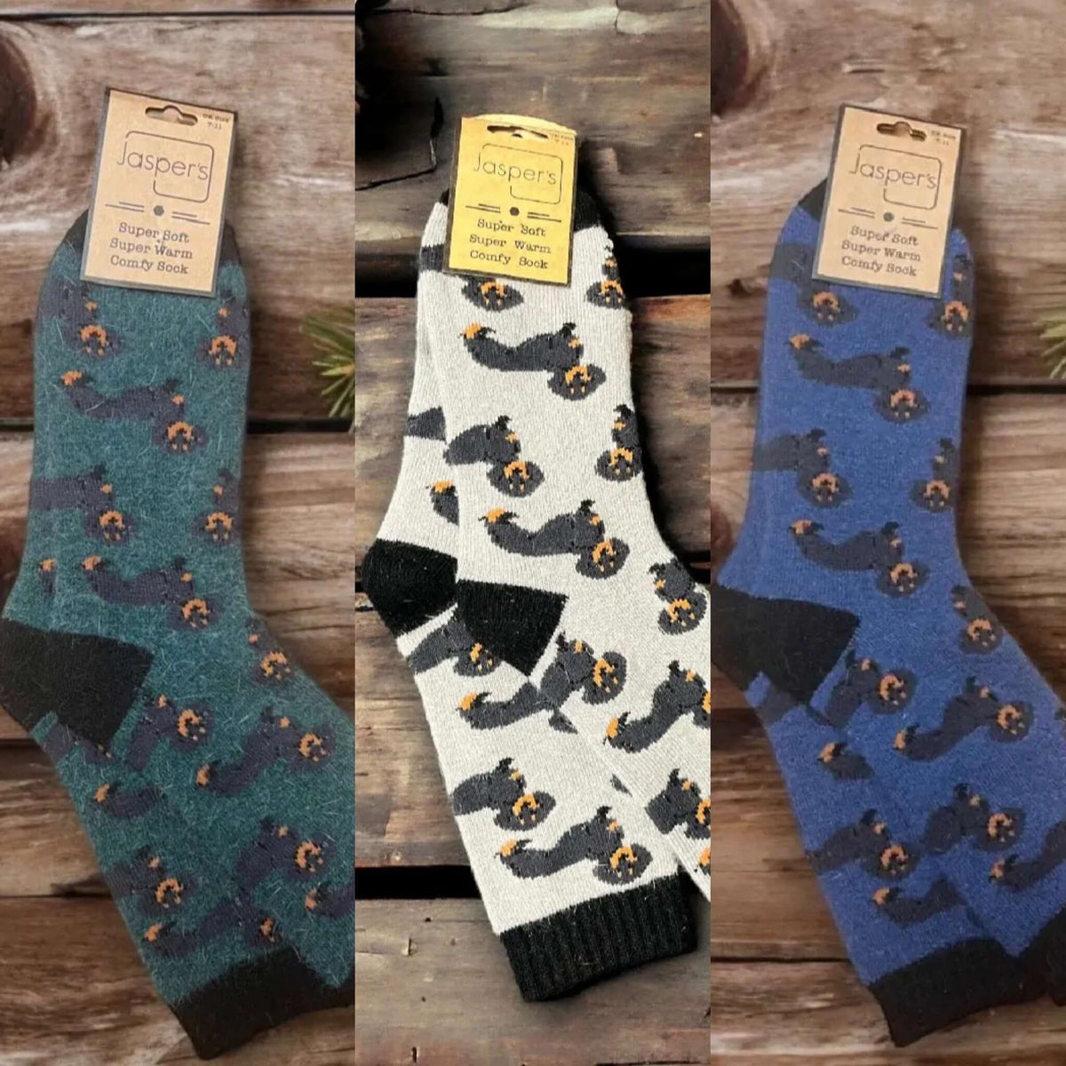 Jasper's - Dashing Dachshunds Super Cosy Men’s Socks