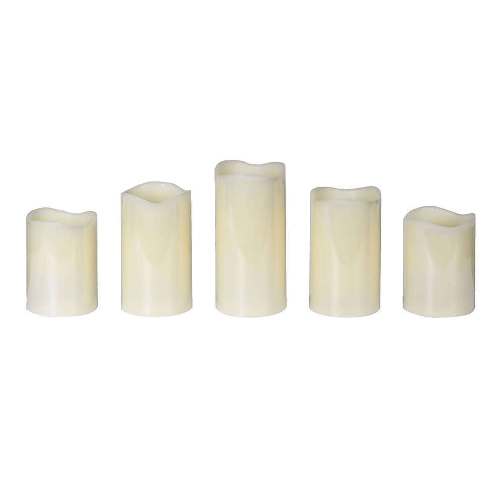 Remote Control LED Candles - Set of 5