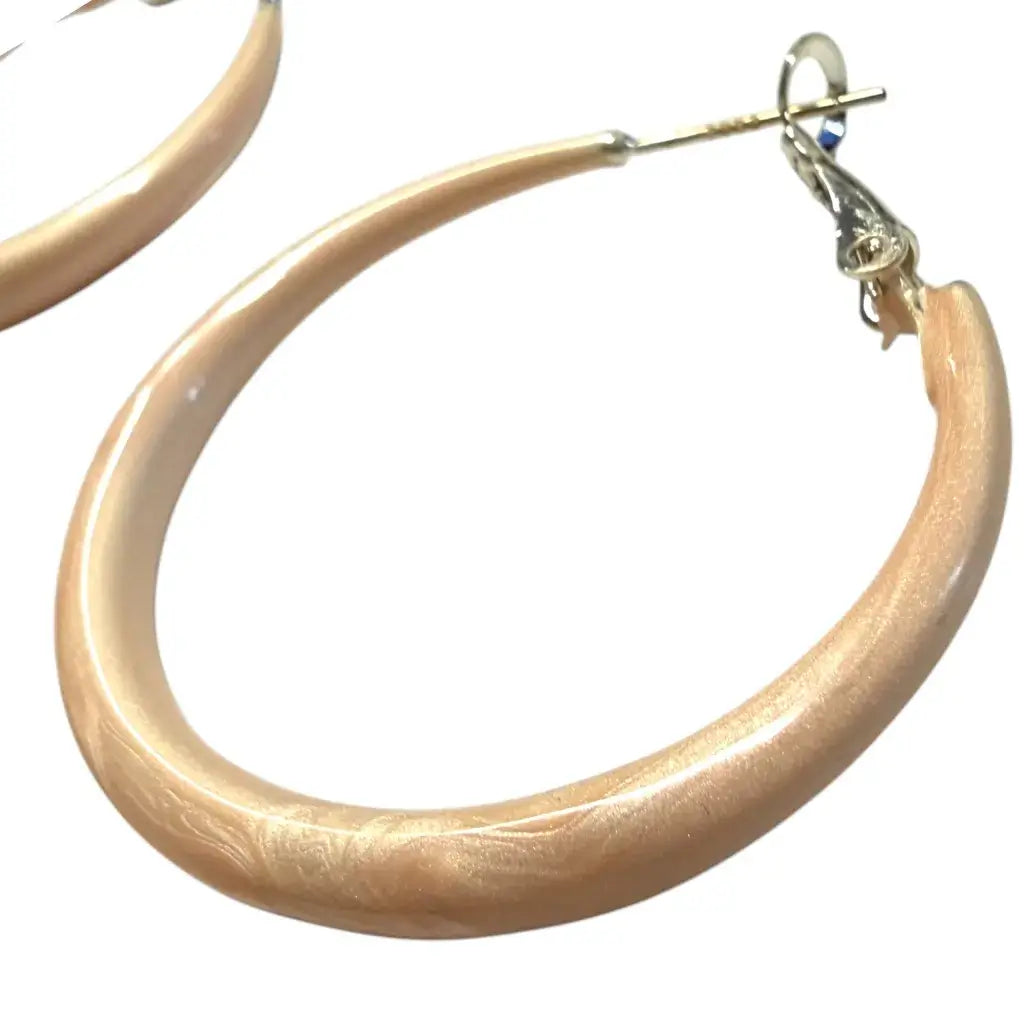 Jess & Lou - Enamel Hoop Earring Pink