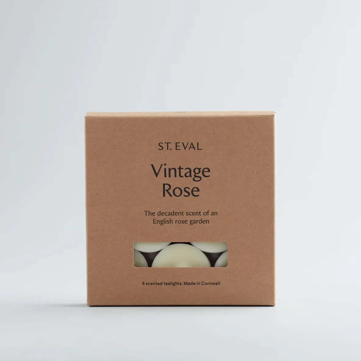 St Eval Artisan Candles - Vintage Rose Scented Tealights