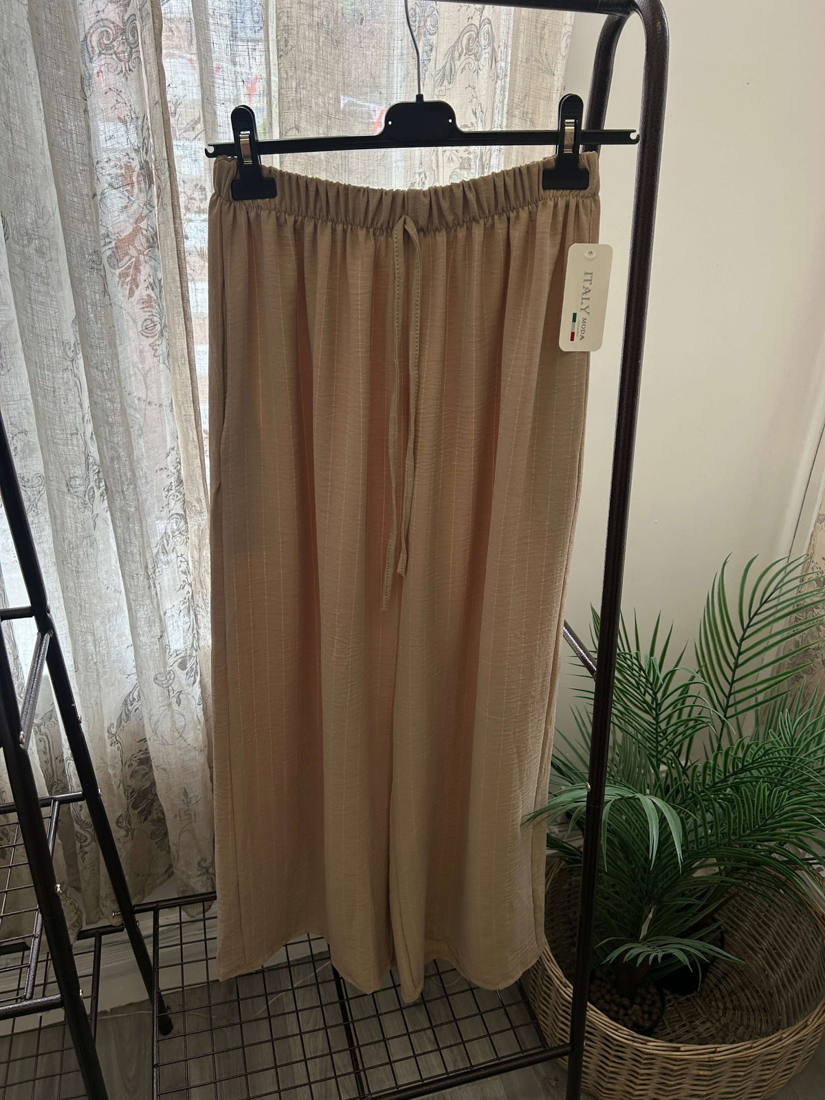 Striped Elegant Wide Leg Trouser