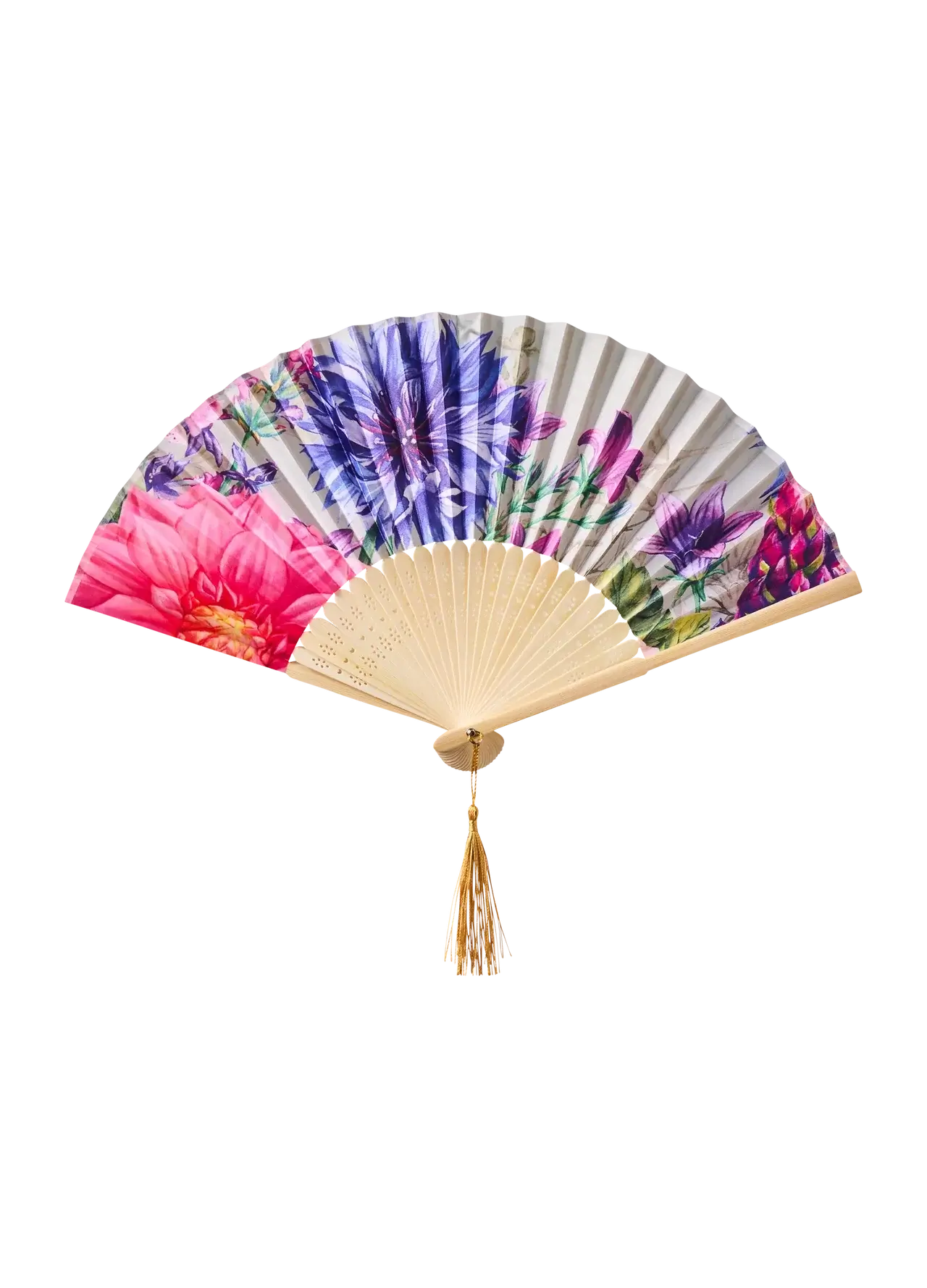 Powder Design Satin Fan - Bountiful Blooms