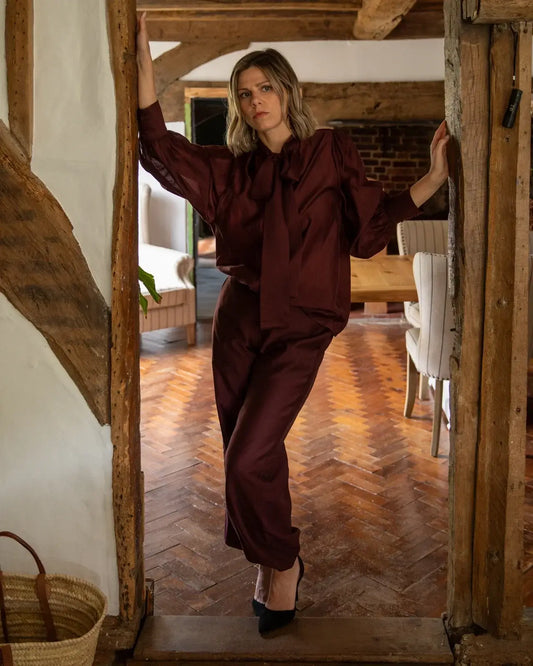 Chalk UK - Frances Shirt Burgundy