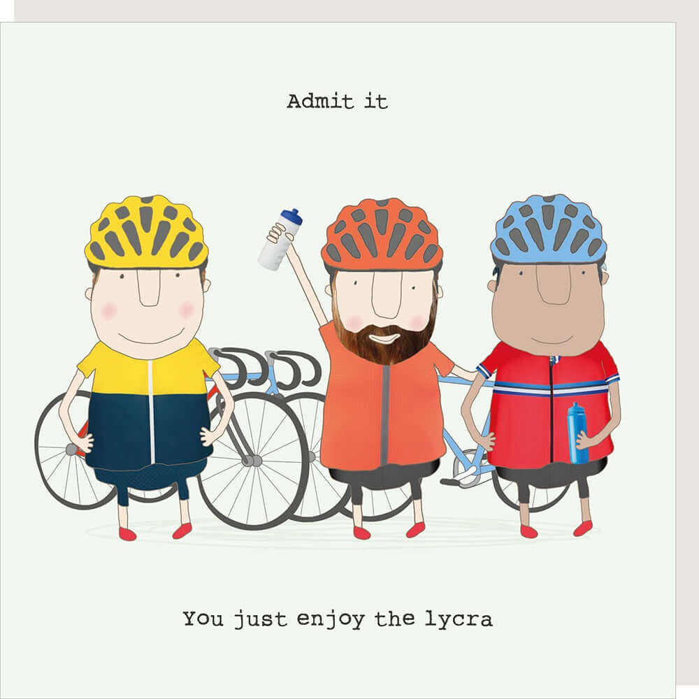 Enjoy Lycra' Novelty Card