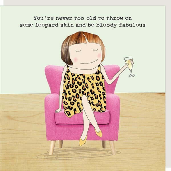 'Leopard Skin' Novelty Card